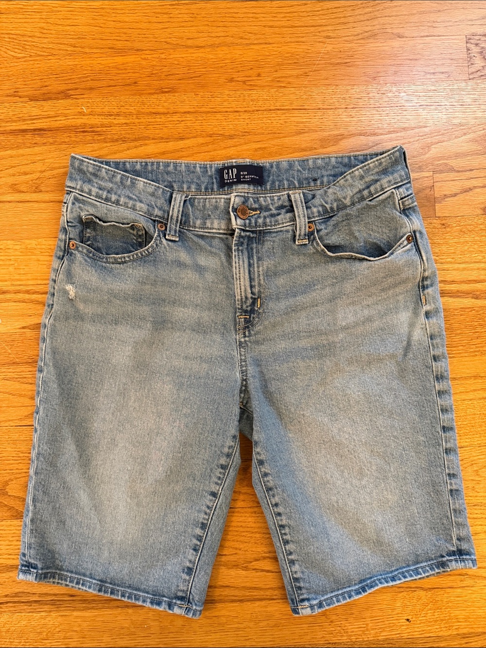 GAP Denim Jorts Jean Bermuda Shorts Size 29 Women's 8  with 11.5" Inseam